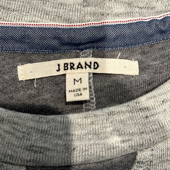 J Brand Linen blend top in a heathered grey - Picture 4 of 5